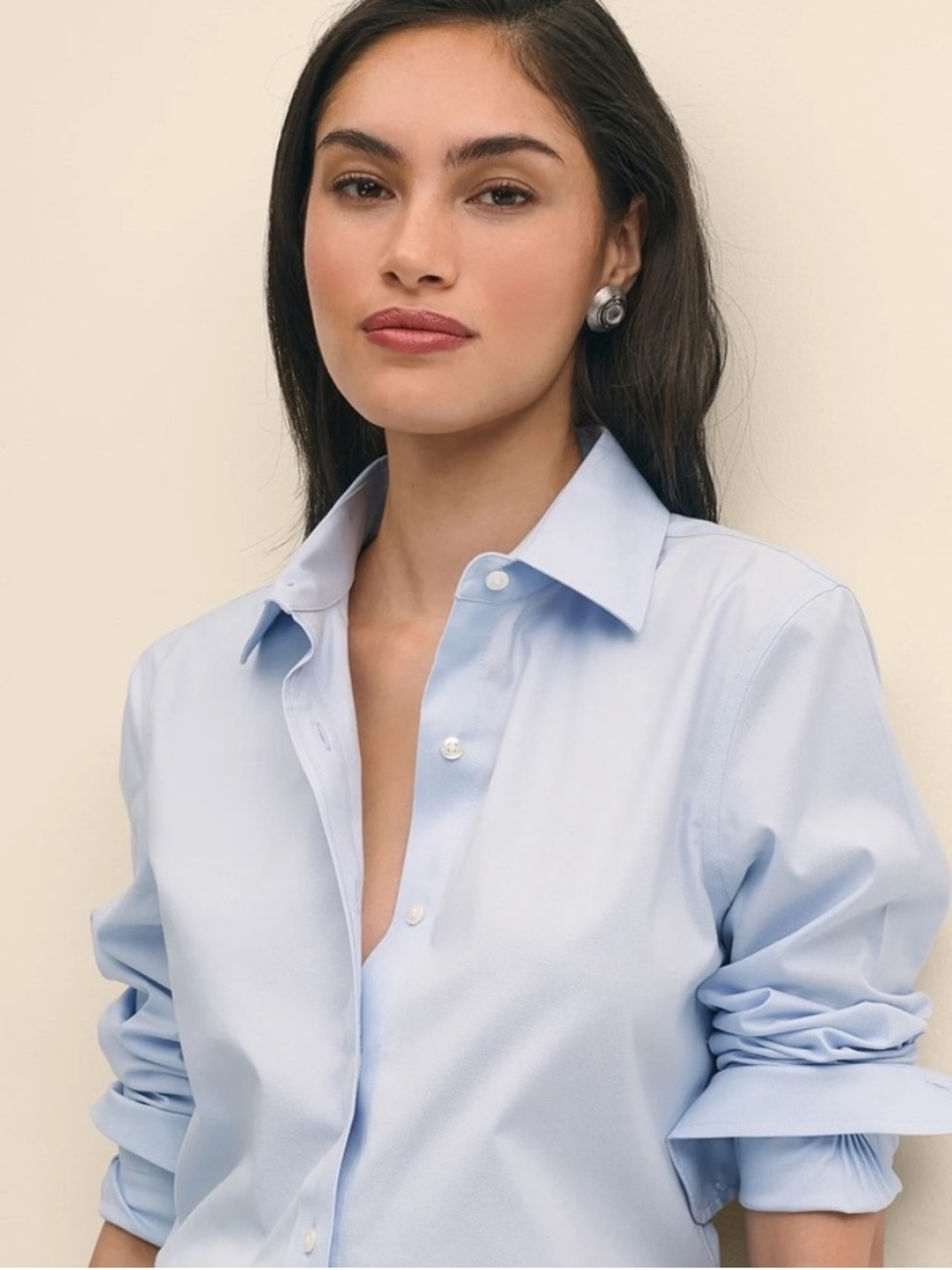 Brooks Brothers 346 Women’s 2 Light Blue Button Down Shirt Preppy Career